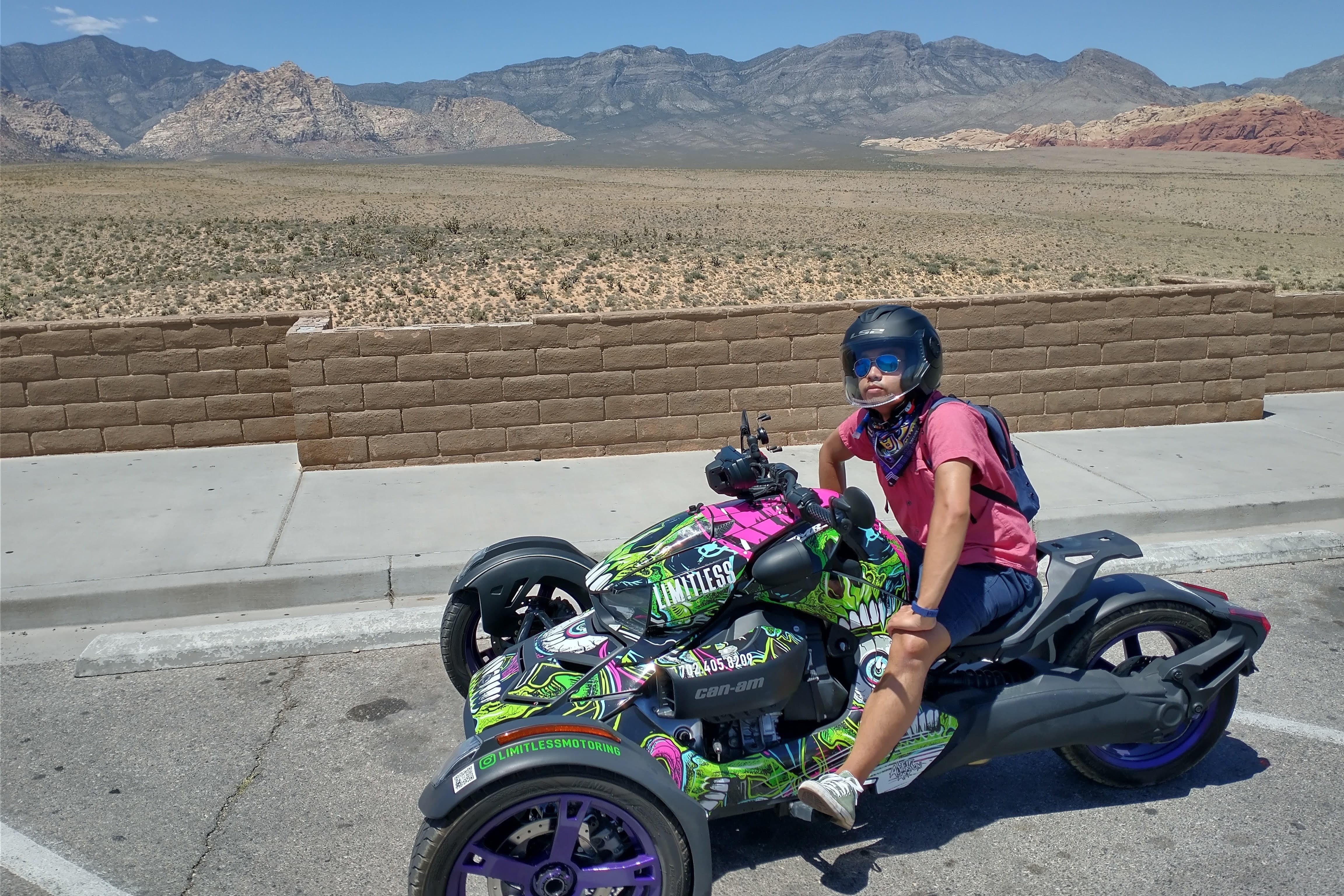personal photo with spyder bike