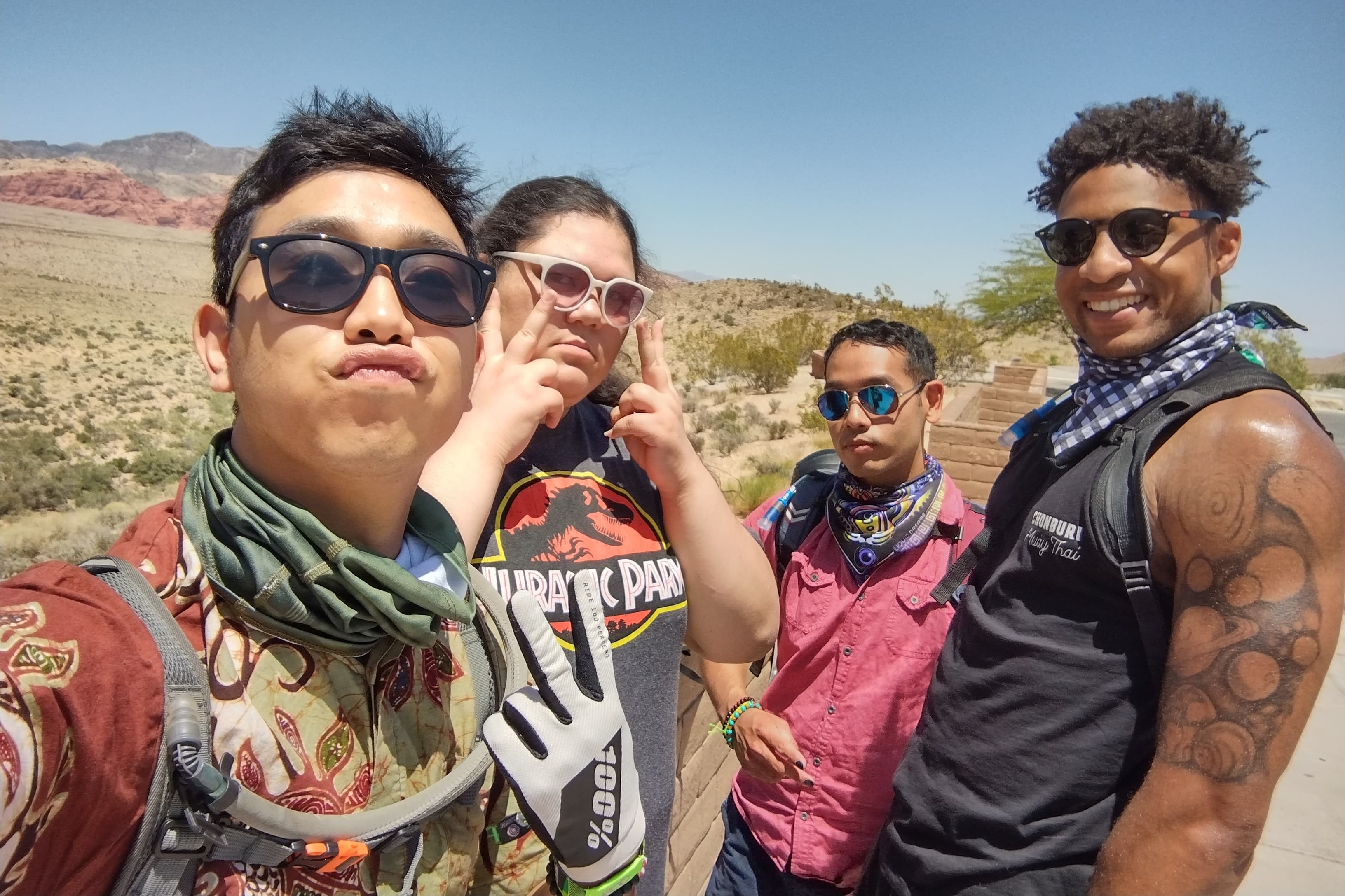 family photo from biking